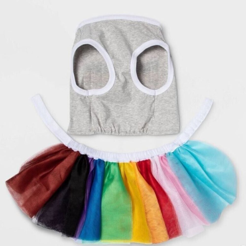 Host Pick !!Target Welcome Everyone Pride Dog & Cat Tutu Skirt and Cropped Tank - Picture 4 of 8